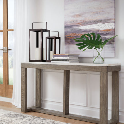 Loyaska - Brown/ivory - Sofa Table Signature Design by Ashley® 