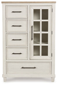 Thumbnail for Shaybrock - Antique White / Brown - Door Chest - Tony's Home Furnishings