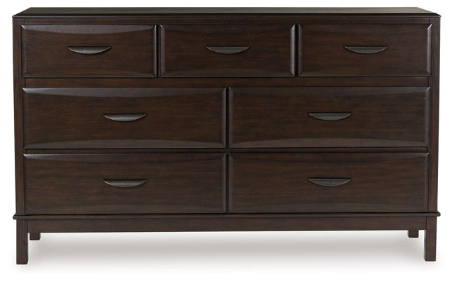 Vanmore - Dark Brown - Dresser Benchcraft® 