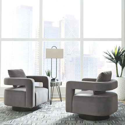 Alcoma - Otter - Swivel Accent Chair Ashley Furniture 