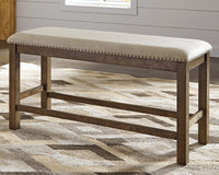 Thumbnail for Moriville - Beige - Double Uph Bench - Tony's Home Furnishings