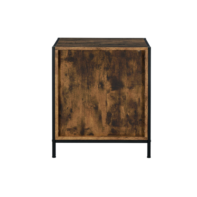 Juvanth - Nightstand - Rustic Oak & Black Finish ACME 