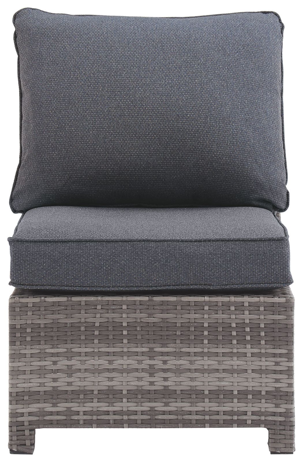 Salem - Gray - Armless Chair W/Cushion - Tony's Home Furnishings