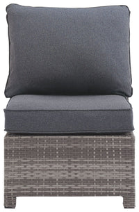 Thumbnail for Salem - Gray - Armless Chair W/Cushion - Tony's Home Furnishings