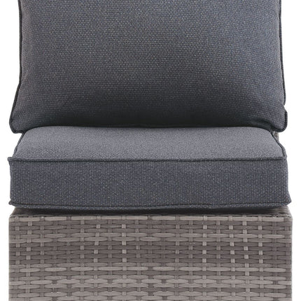 Salem - Gray - Armless Chair W/Cushion Ashley Furniture 