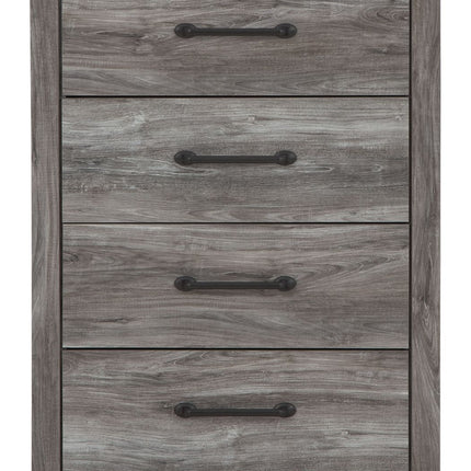 Bronyan - Dark Gray - Four Drawer Chest Signature Design by Ashley® 