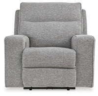 Thumbnail for Biscoe - Pewter - Power Recliner /Adj Headrest - Tony's Home Furnishings