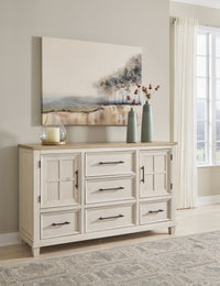 Thumbnail for Shaybrock - Antique White / Brown - Dresser - Tony's Home Furnishings