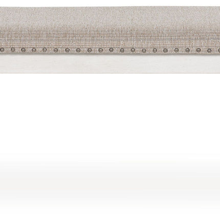 Robbinsdale - Antique White - Large Upholstered Dining Room Bench Signature Design by Ashley® 