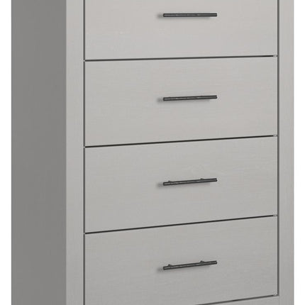 Cottonburg - Light Gray / White - Four Drawer Chest Ashley Furniture 