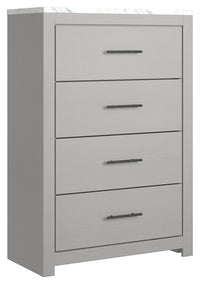 Thumbnail for Cottonburg - Light Gray / White - Four Drawer Chest Ashley Furniture 