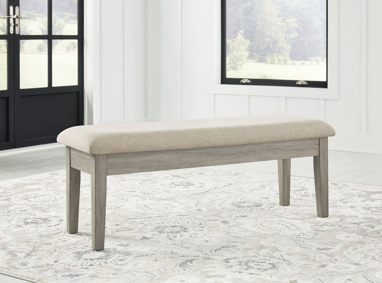 Parellen - Beige / Gray - Upholstered Storage Bench - Tony's Home Furnishings