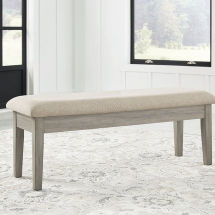 Parellen - Beige / Gray - Upholstered Storage Bench Signature Design by Ashley® 