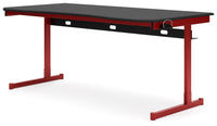 Thumbnail for Lynxtyn - Red / Black - Home Office Desk - Tony's Home Furnishings