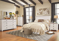Thumbnail for Willowton - Brown / Beige / White - Five Drawer Chest Ashley Furniture 