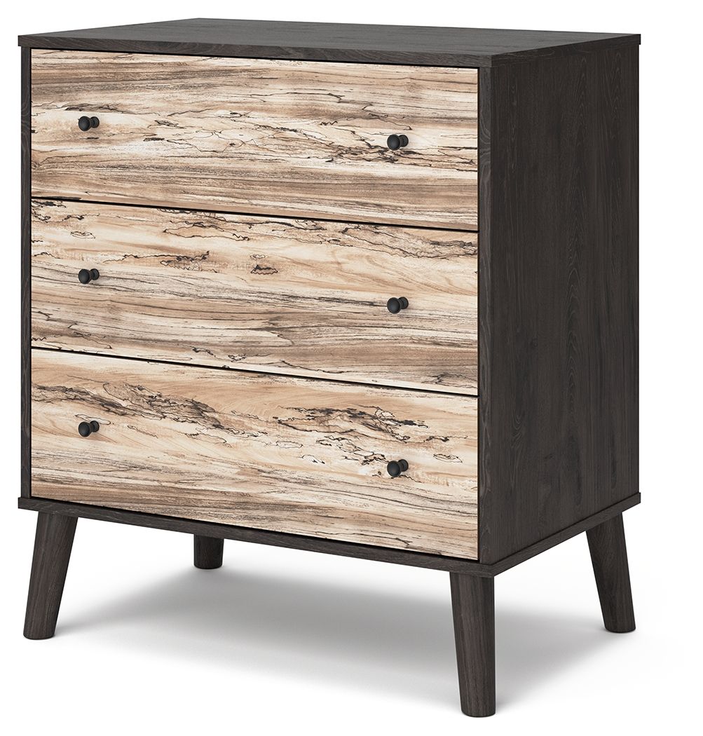 Lannover - Brown / Beige - Three Drawer Chest - Tony's Home Furnishings
