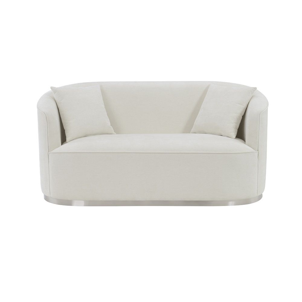 Odette - Loveseat With 2 Pillows - Beige - Tony's Home Furnishings