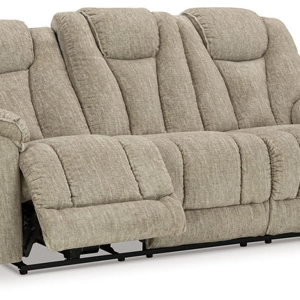 Hindmarsh - Stone - Power Reclining Sofa With Adj Headrest Signature Design by Ashley® 