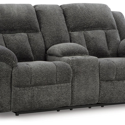 Frohn - Dbl Reclining Loveseat With Console Signature Design by Ashley® 