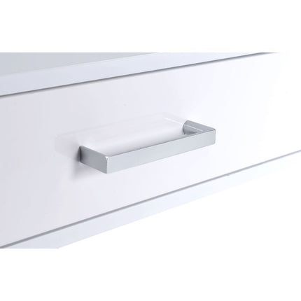 Coleen - Desk - White High Gloss & Chrome ACME 