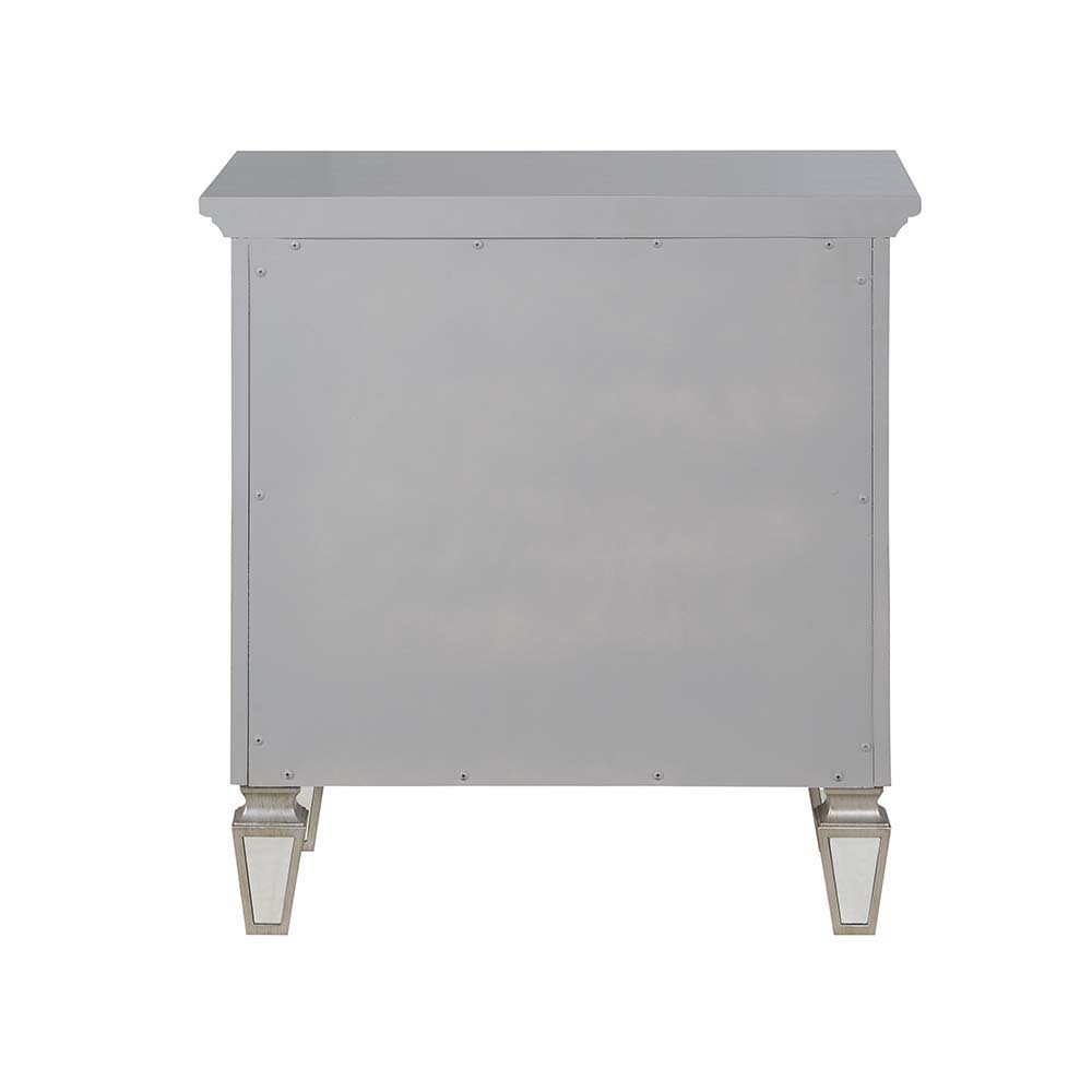 Varian - Nightstand - Silver & Mirrored Finish ACME 