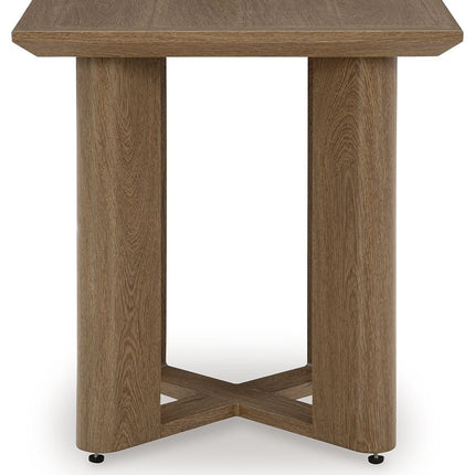 Serene Bay - Dark Brown - Square End Table Signature Design by Ashley® 