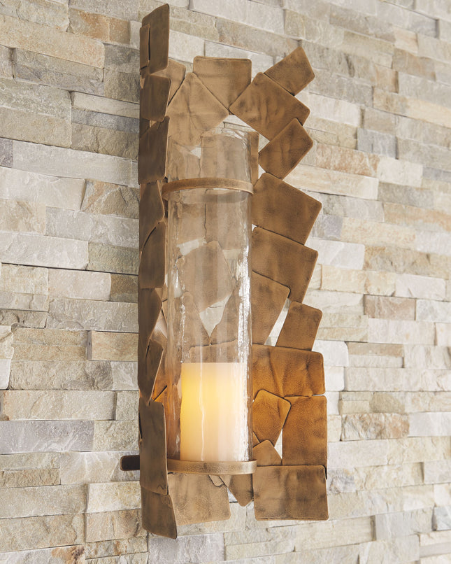 Jailene - Antique Gold - Wall Sconce Ashley Furniture 