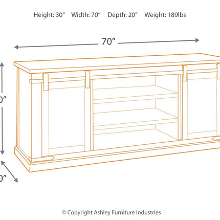 Budmore - TV Stand Ashley Furniture 