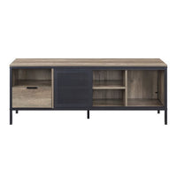 Nantan - TV Stand - Rustic Oak & Black Finish - 21