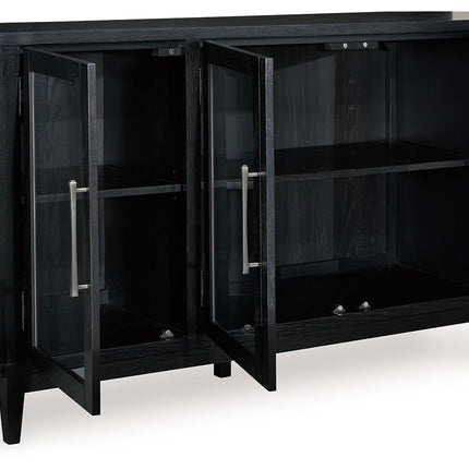 Rowanbeck - Black - Dining Room Server Signature Design by Ashley® 