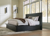 Londer - Black - King Panel Bed