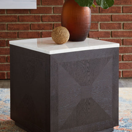 Henridge - Black / White - Accent Table Signature Design by Ashley® 