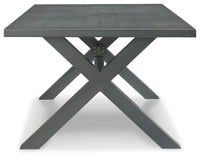 Thumbnail for Elite Park - Gray - Rect Dining Table W/Umb Opt - Tony's Home Furnishings