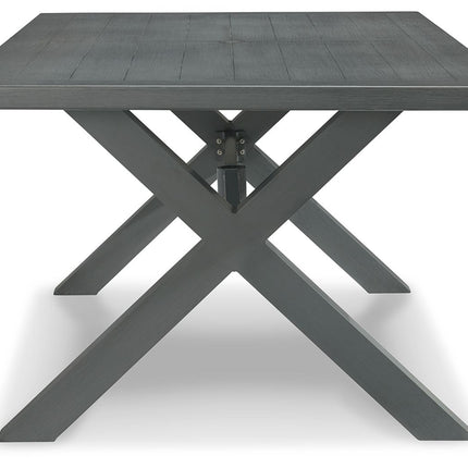 Elite Park - Gray - Rect Dining Table W/Umb Opt Signature Design by Ashley® 