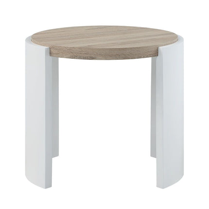 Zoma - End Table - Oak & White High ACME 