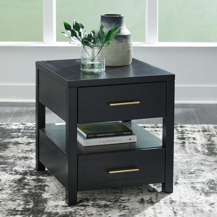 Winbardi - Black - Rectangular End Table Signature Design by Ashley® 