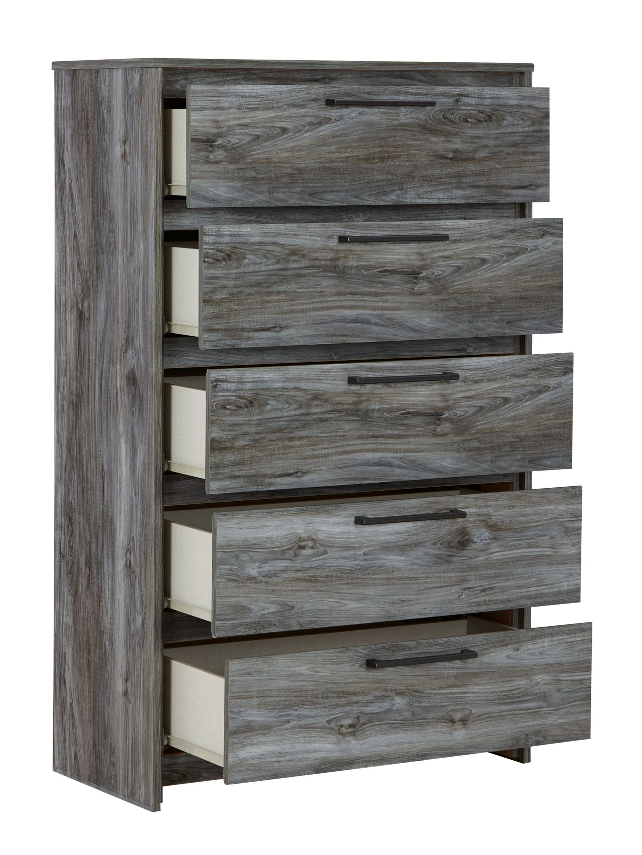 Baystorm - Gray - Five Drawer Chest - Tony's Home Furnishings