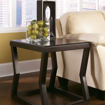 Kelton - Espresso - Rectangular End Table Ashley Furniture 