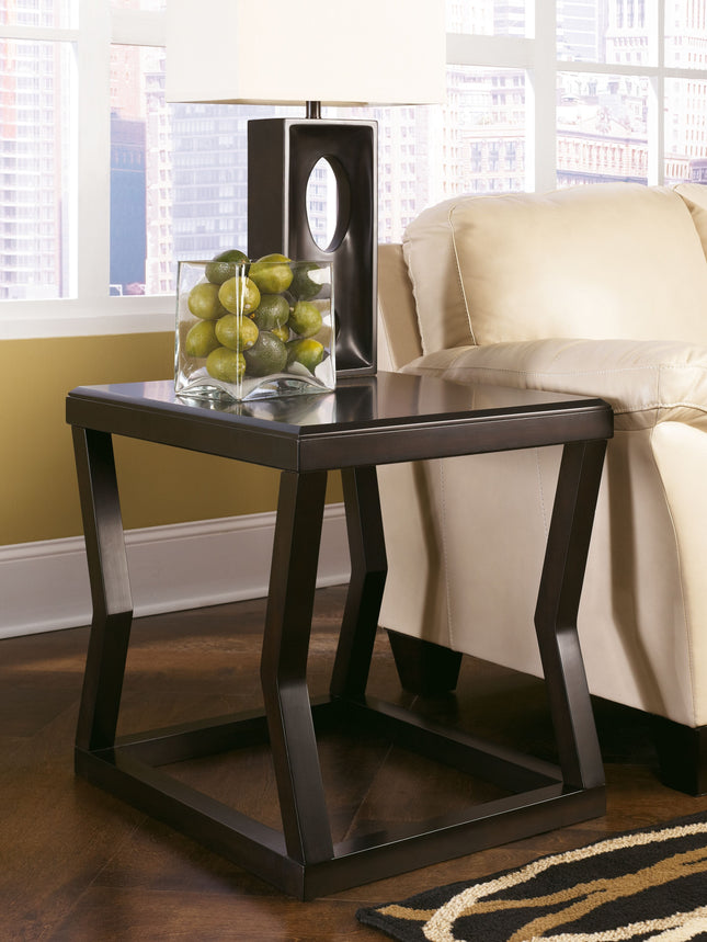 Kelton - Espresso - Rectangular End Table Ashley Furniture 