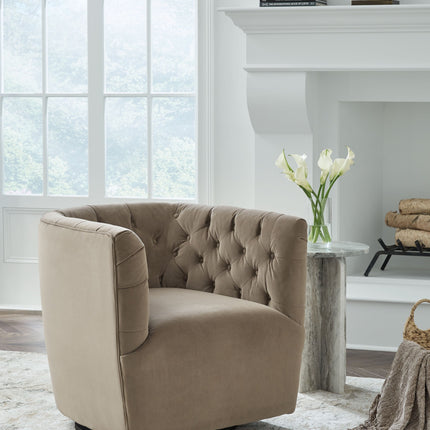 Hayesler - Cocoa - Swivel Accent Chair Signature Design by Ashley® 