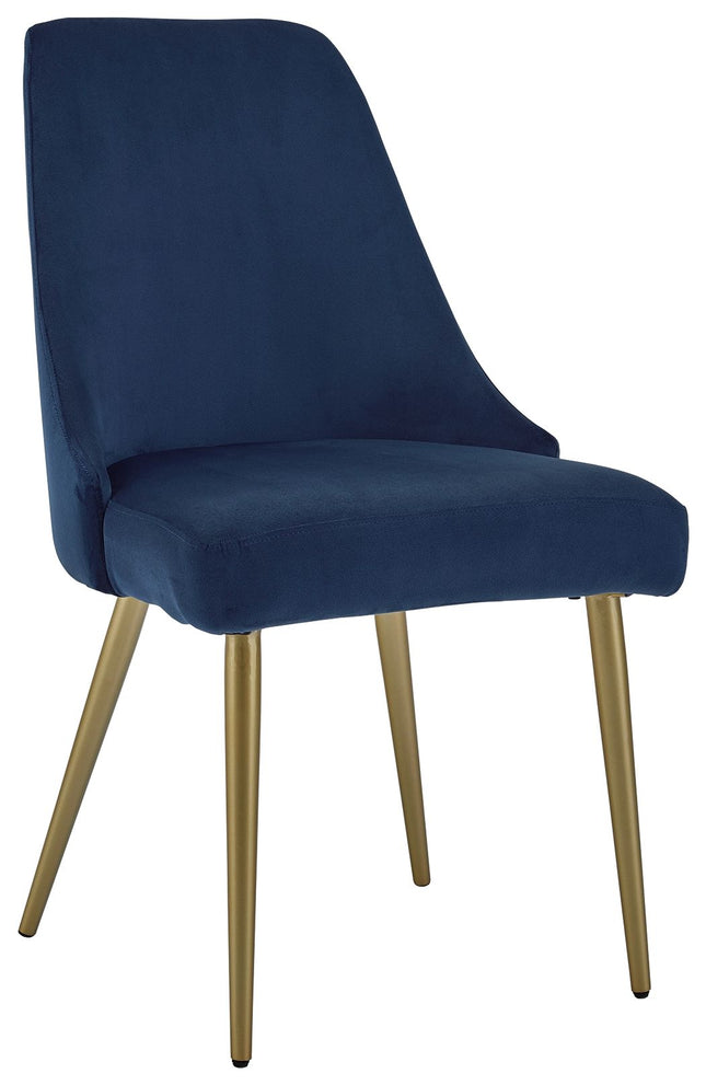 Wynora - Blue - Dining Uph Side Chair (Set of 2) Signature Design by Ashley® 