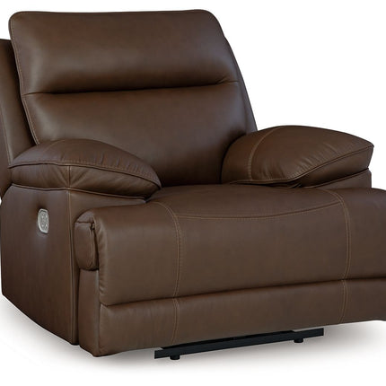 Vonryan - Tobacco - Power Recliner / Adj Headrest Signature Design by Ashley® 