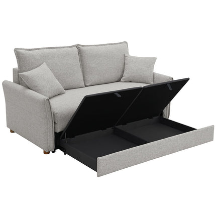 Oran - Sofa With Sleeper - Gray Chenille ACME 