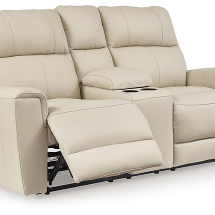 Dahlmoore - Almond - Dbl Power Reclining Loveseat With Console Signature Design by Ashley® 