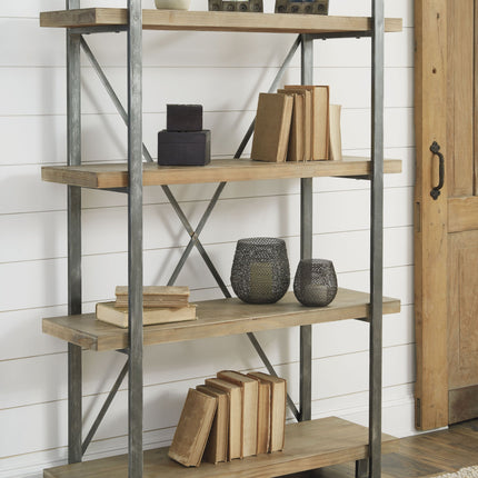 Forestmin - Brown / Black - Bookcase Ashley Furniture 