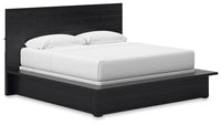 Londer - Black - King Panel Bed