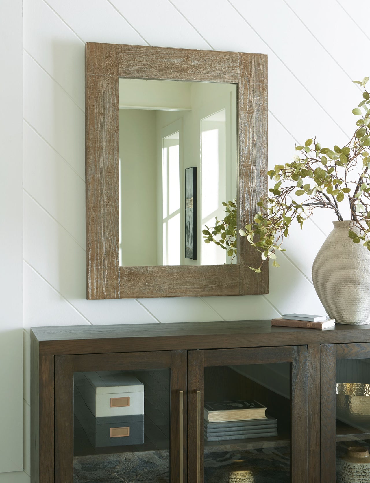 Waltleigh - Distressed Brown - Accent Mirror - Tony's Home Furnishings