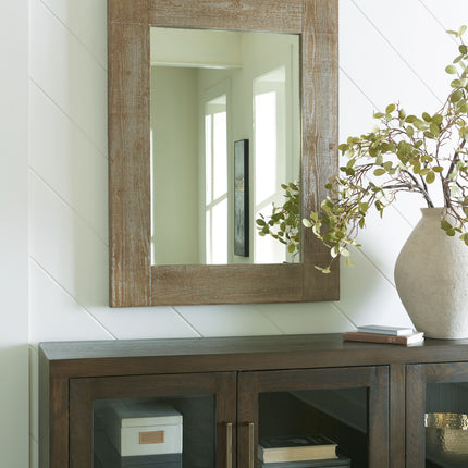 Waltleigh - Distressed Brown - Accent Mirror Ashley Furniture 