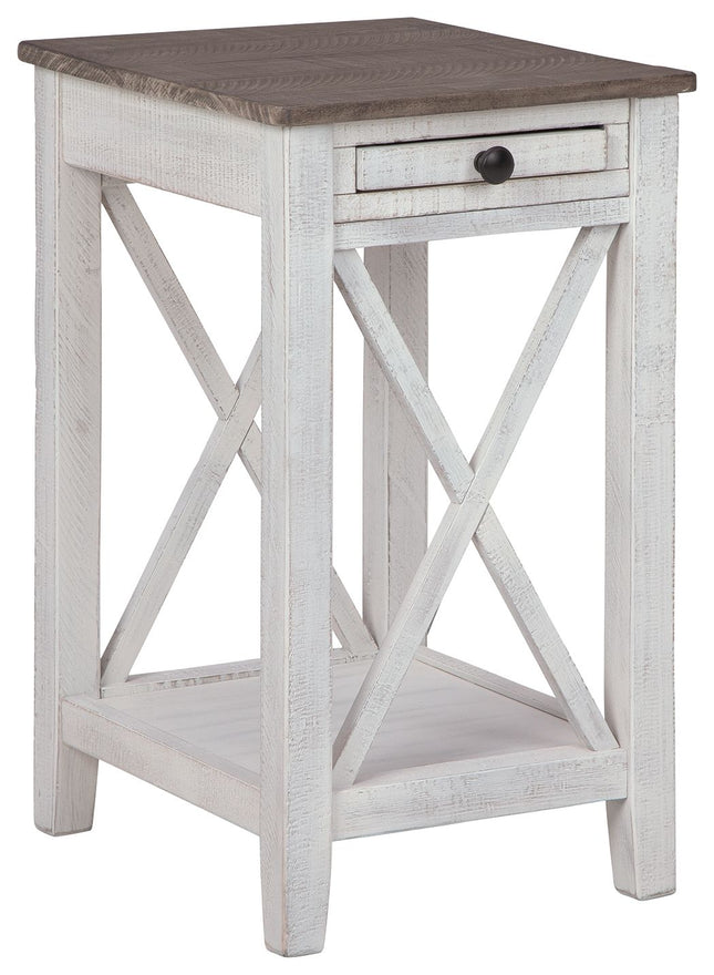 Adalane - White / Gray - Accent Table Ashley Furniture 