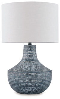 Thumbnail for Schylarmont - Antique Gray / White - Metal Table Lamp - Tony's Home Furnishings